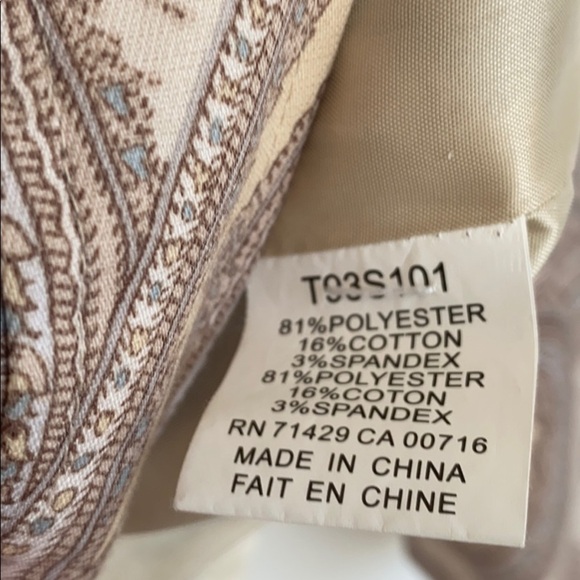 Jax Paisley full zip Moto jacket, size 14 - Picture 6 of 16